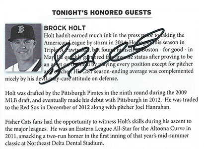 Brock Holt bio